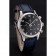 Omega Chronograph Black Dial Stainless Steel Case Blue Leather Strap