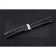 Breitling Black Leather White Stitching Bracelet  622482