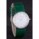 La D de Dior Green Leather Strap with White Dial  621507