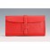 Hermes Jige Elan 29 Red Clutch 608014
