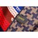 Fendi Navy Blue Red White Pirouette Scarf 621716
