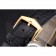 Swiss Patek Philippe Complications Openworked Dial Gold Case Diamond Bezel Black Leather Strap