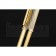 Cartier Gold Patterned Upper Body Gold Ballpoint Pen  622766
