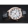 Cartier Drive De Cartier White Dial Gold Case Black Leather Bracelet 1454212