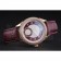 Omega DeVille Prestige Dark Red Dial Gold Diamond Case Dark Red Leather Bracelet  1454125