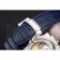 Patek Philippe Nautilus Blue Dial Stainless Steel Case Blue Leather Strap
