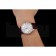 Cartier Ronde Louis Silver Diamond Case White Dial Purple Leather Bracelet 1454009