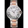 Swiss Cartier Ballon Bleu 42mm Silver Dial Stainless Steel Case Two Tone Rose Gold Bracelet  622875