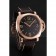 Swiss Panerai Luminor Black Dial Rose Gold Case Brown Leather Strap 1453842