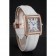 Cartier Tank MC Gold Diamond Case White Dial White Leather Strap  622169