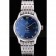 Omega Swiss DeVille Stainless Steel Bezel Roman Numbers Blue Dial 7612