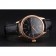 Swiss Rolex Cellini Date Black Dial Rose Gold Markings Rose Gold Case Black Leather Strap