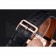 Hermes Heure H White Dial Gold Case Black Leather Strap