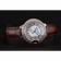 Swiss Cartier Ballon Bleu 46 MM Diamond Dial  Diamond Case Brown Leather Bracelet 1453895