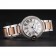 Swiss Ballon Blue De Cartier Diamond Steel Case White Dial Roman Numerals Two Tone Bracelet   622647