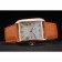 Cartier Tank Anglaise 36mm White Dial Gold Case Orange Leather Bracelet