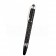 MontBlanc Silver Trimmed Square Cutwork Black Ballpoint Pen With MB Engraved Cap