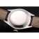 Rolex Cellini White Dial Stainless Steel Case Brown Leather Strap  622839