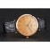 Swiss Longines Grande Classique Gold Dial Gold Case Black Leather Strap