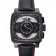 Tag Heuer Monaco Black-Red Perforated Leather Strap Black Dial 80309