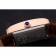 Cartier Tank Black Dial Rose Gold Case Brown Leather Strap  622765