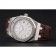 Swiss Audemars Piguet Royal Oak White Dial Stainless Steel Case Brown Leather Strap