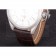 Omega Seamaster Silver Bezel with White Dial and Brown Leather Band  621573