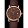 Cartier Ronde Solo Brown Dial Rose Gold Case Brown Leather Strap