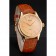 Swiss Rolex Cellini Gold Dial And Markings Gold Case Light Brown Leather Strap
