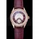 Omega DeVille Prestige Dark Red Dial Gold Diamond Case Dark Red Leather Bracelet  1454125