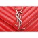 Saint Laurent College Matelasse Large Bag Red