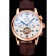 Patek Philippe Perpetual Calendar Tourbillon White Dial Rose Gold Case Brown Leather Strap