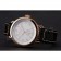 Hamilton Navy Pioneer Small Second White Dial Rose Gold Case Black Leather Strap