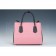 Prada Medium Bicolor Pink And Black Leather Satchel  18927301