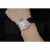 Swiss Cartier Santos Dumont Diamond Case White Dial Roman Numerals Black Leather Bracelet    622652