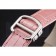 Cartier Ronde White Dial Diamond Bezel Stainless Steel Case Pink Leather Strap