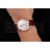 IWC Portofino Moon Phase Silver Dial Rose Gold Case Diamonds Bezel Brown Leather Strap