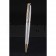 Rolex Rose Gold Rimmed Silver Ballpoint Pen  622803