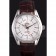 Omega Seamaster Silver Bezel with White Dial and Brown Leather Band  621573