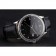 Swiss Patek Philippe Calatrava Black Dial Diamond Bezel Stainless Steel Case Black Leather Strap