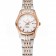 Omega De Ville Ladies White Dial Rose Gold Case Two Tone Bracelet 1453782