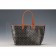 Goyard St Louis Tote Black And Tan Leather Trim