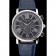 Cartier Rotonde Chronograph Black Dial Stainless Steel Case Blue Leather Strap
