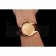 Omega Chronograph Gold Dial Gold Case Brown Leather Strap