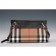 Burberry House Check And Black Leather Clutch Bag 18926894