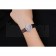 Bvlgari B.ZERO1 Pearl Dial Diamond Numerals Purple Leather Bracelet