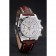 Swiss Breitling Certifie Stainless Steel Bezel Brown Croco Leather Bracelet White Dial 80285