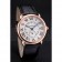 Cartier Ronde Louis Cartier White Dial Gold Case Black Leather Strap