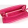 Prada Vernice Saffiano Leather Zip Around Rose Wallet