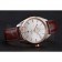 Omega Globemaster Silver Dial Rose Gold Bezel Stainless Steel Case Brown Leather Strap